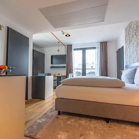 Maseven Frankfurt Messe Aparthotel Frankfurt am Main Exterior photo